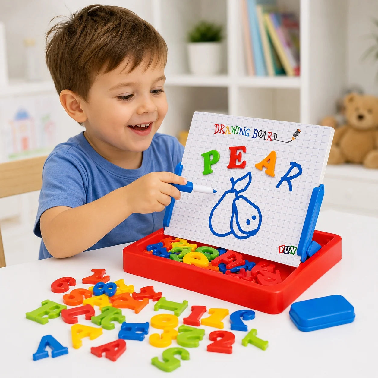 Tabla Educativă cu Litere Magnetice