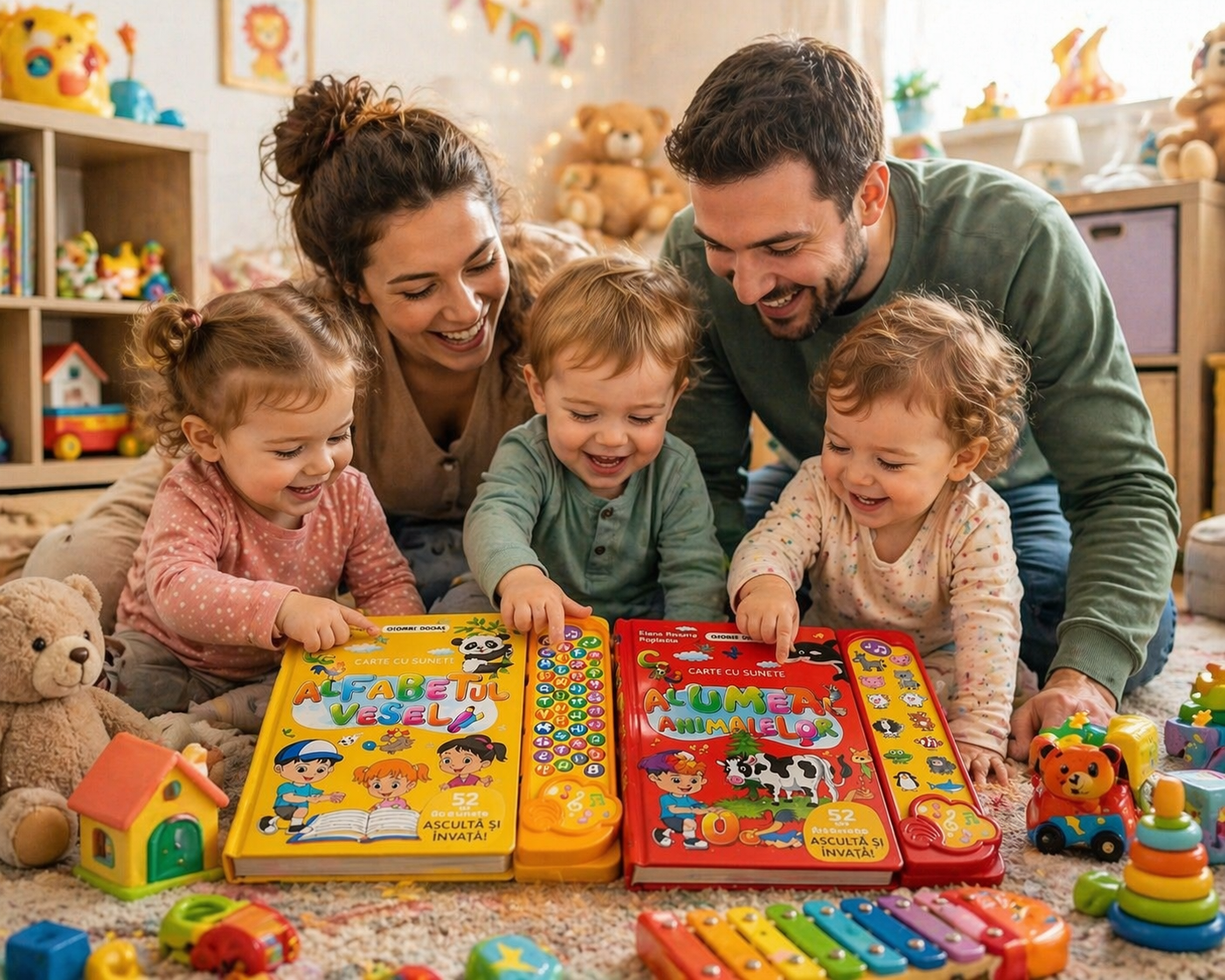 Pachet educativ: Alfabetul vesel, Lumea animalelor și Numerele Vorbărețe