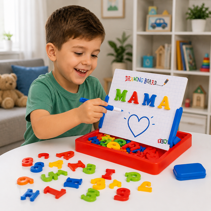 Tabla Educativă cu Litere Magnetice