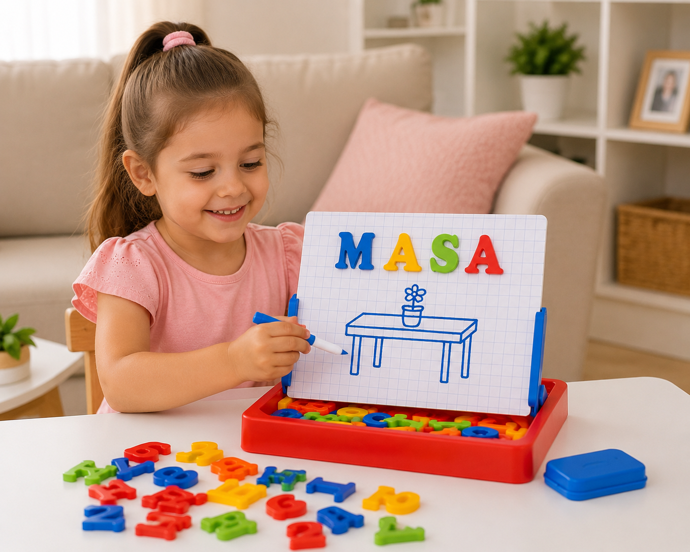 Tabla Educativă cu Litere Magnetice