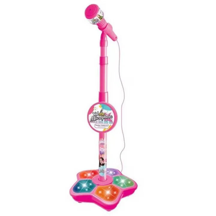Microfon Karaoke pentru Copii cu Efecte Luminoase și MP3